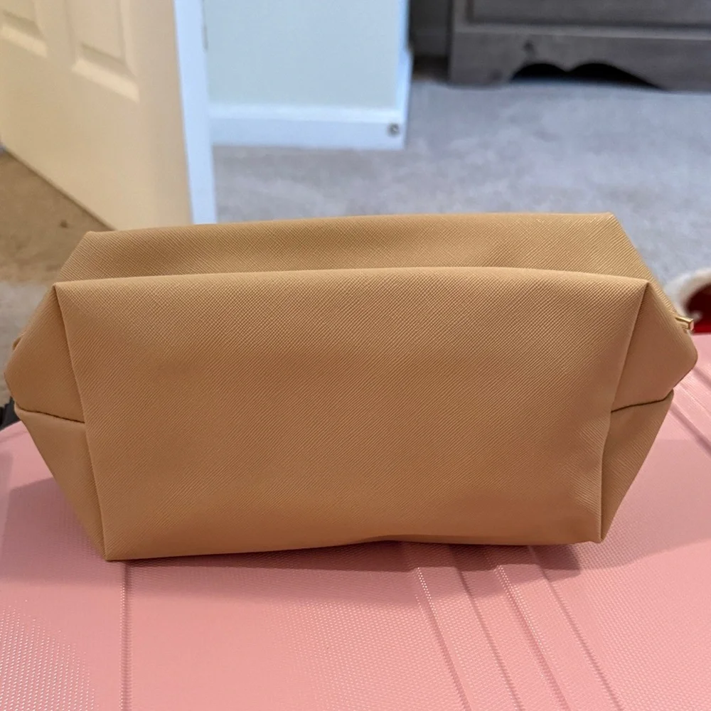 Colorful Lettered Tan Pouch - Picture 2 of 3